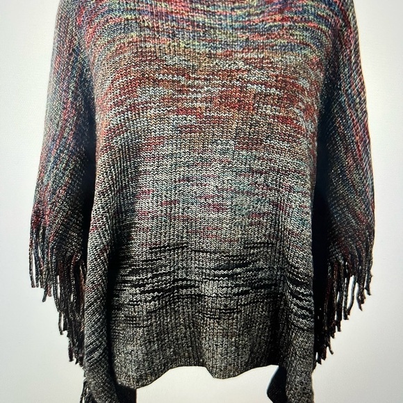 H.o.p.e. Woman Black Marled Tassel Showl, Size One Size - Picture 6 of 6